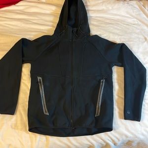 Black champion zip up hoodie